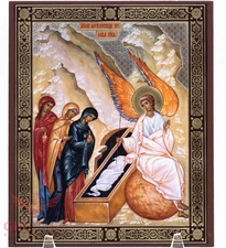 Wooden Christian Icon Holy Myrrhbearers Икона Жёны-мироносицы 6.8 x 8.2"