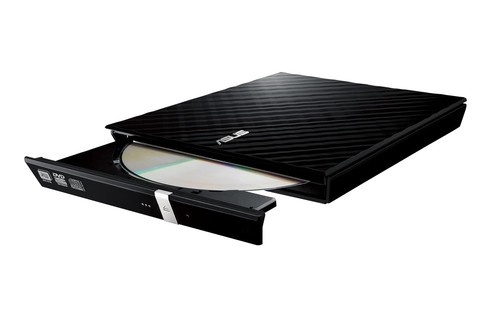 Asus SDRW-08D2S-U LITE/BLK Externer DVD-/CD-Brenner, USB, schlankes Design - 第 2/5 張圖片