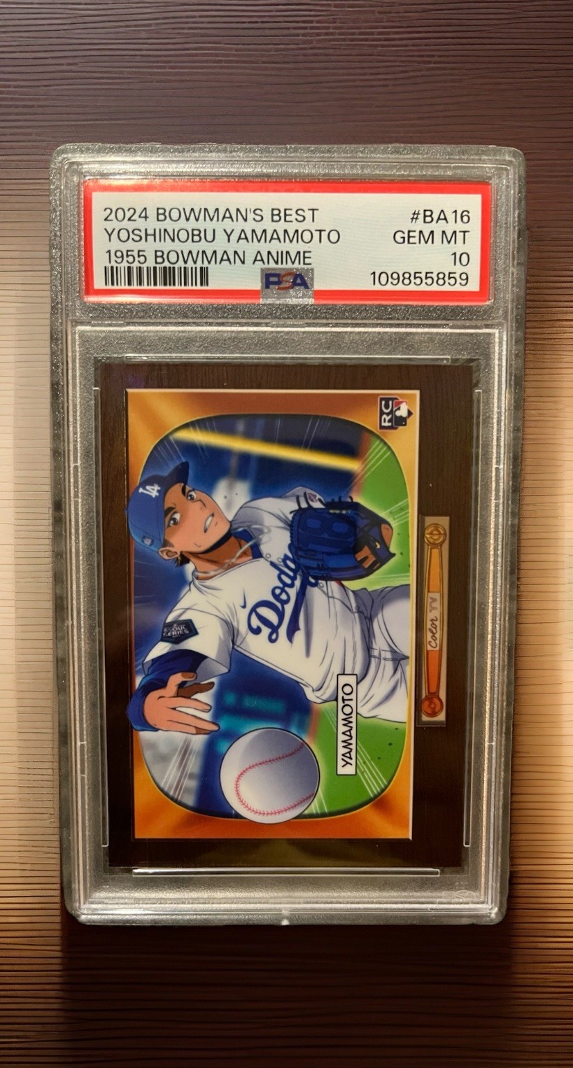 Yoshinobu Yamamoto 1955 Bowman Anime PSA 10 BA16 2024 Bowman’s Best RC
