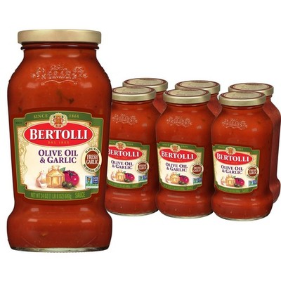 Bertolli Pasta Sauce   with Olive Oil and Garlic   24 oz (Pack of 6)