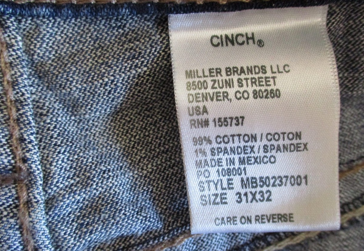 NWT Cinch Grant Mens 31x32 Mid Rise Relaxed Fit Boot Cut Jeans