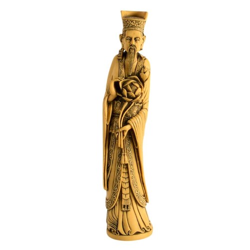 Chinese Deity Resin Figurine