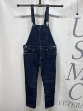 Women  s Levi  s Denim Jeans Carpenters Bib Overalls Size Small.      000444