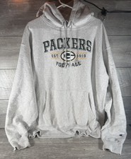 VTG 90s Green Bay Packers NFL Champion Reverse Weave Sweatshirt Hoodie Mens 2XL