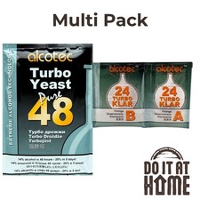 Alcotec 48 Yeast + Alcotec Turbo Klar 24 Turbo - Home Brewing - Free P&P UK