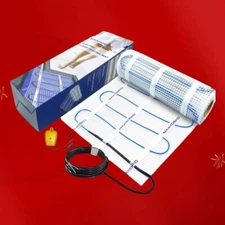 50sqft 120V Electric Floor Heat Mat - Underfloor Radiant for Tile/Stone/Laminate