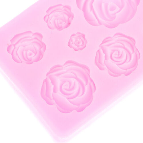 Portable Kitchen Rose Flowers Mold Silicone Mold Cake Chocolate Mold - Picture 1 of 14