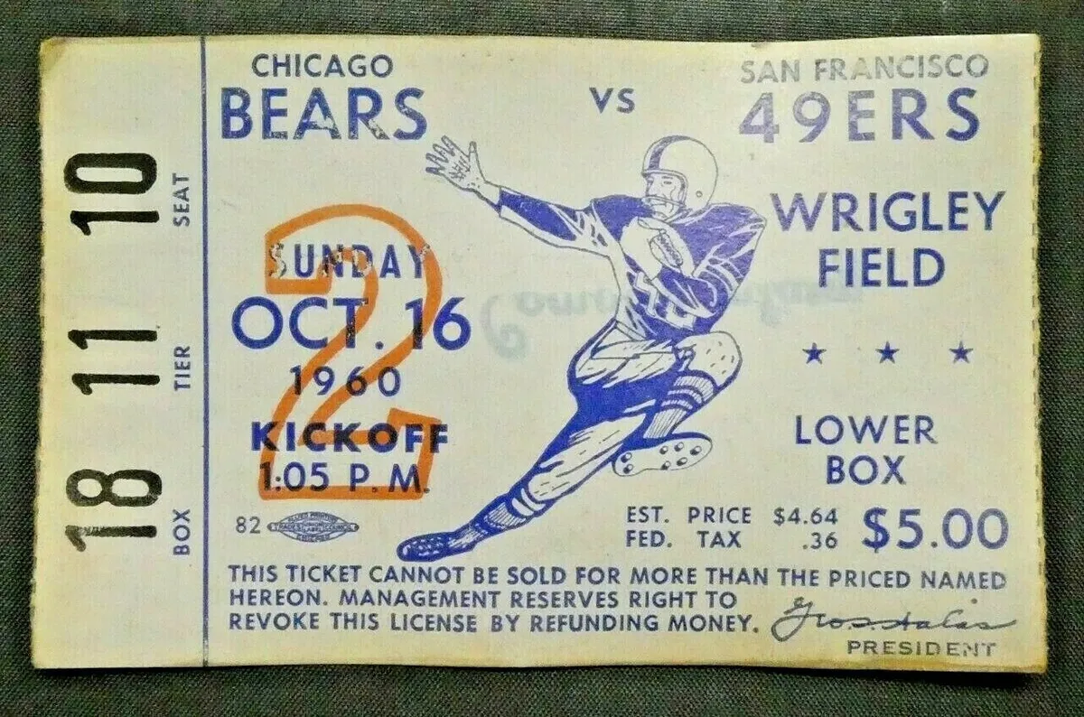 chicago bears san francisco 49ers tickets