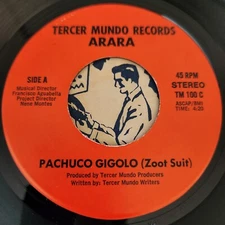 PACHUCO GIGOLO (ZOOT SUIT) ULTRA RARE FUNK BOOGIE GEM  **PRIVATE LABEL** AUDIO