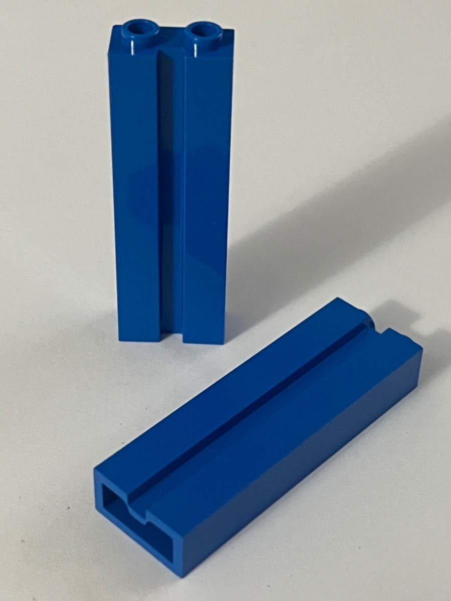 LEGO Part 88393 (2pcs) Brick, Modified 1 x 2 x 5 w Groove garage