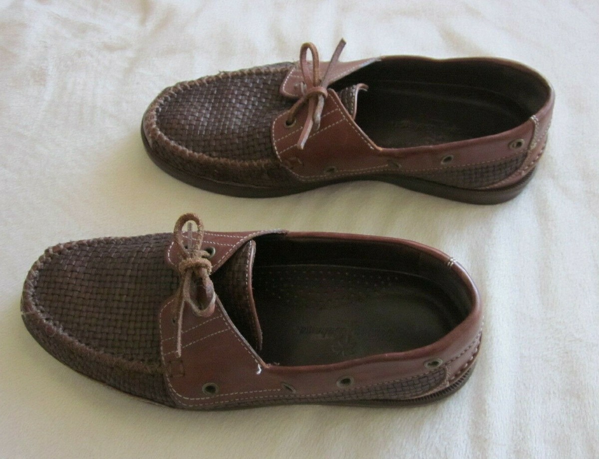 Tommy Bahama Mens Loafers 10 M Brown Woven Suede Leather Slip Ons LIMITED USE Tommy Bahama Suede Loafers for Men | Mercari main image 2