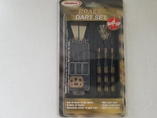 Halex Brass Soft Tip Dart Set Mini Tool 3 Black Darts Carry Case Flights 13g New