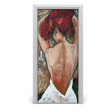 Tulup Door Sticker 95x205cm Decorative - Woman Wall