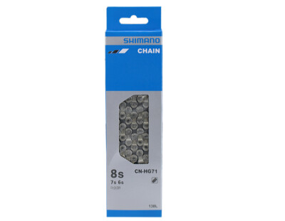 Shimano Fahrrad Kette HG 71 138 Glieder CN-HG71 6/7/8-fach mit Kettennietstift