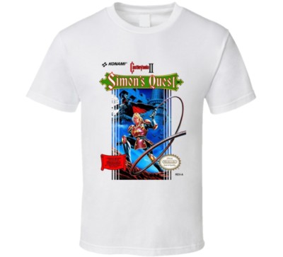 Castlevania 2 Simon's Quest Nes White T Shirt 