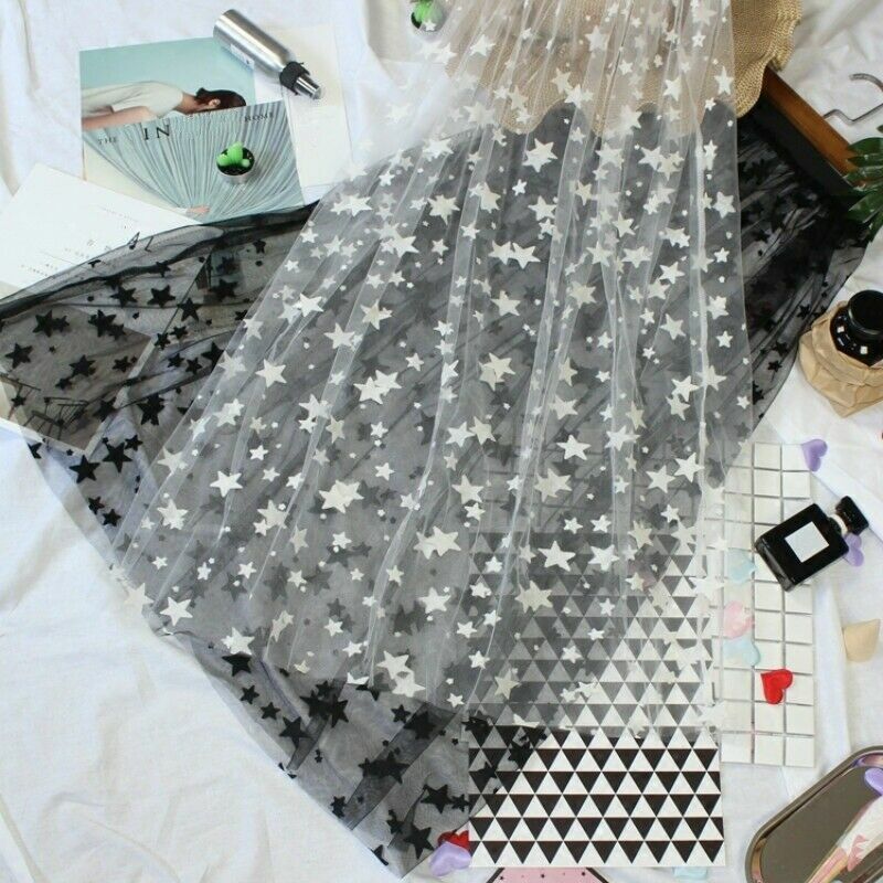Jupe Voile Transparente à Pois - Maille, Dentelle Et Tulle - Ceinture Élastique - Neuf