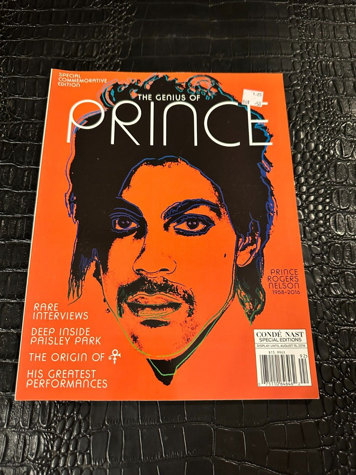 2016 THE GENIUS of PRINCE music special commemorative magazine
