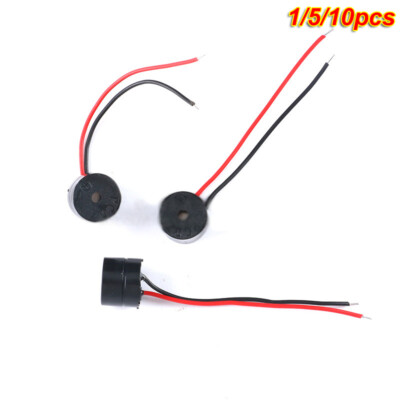1/5/10 Stück 12V mit Verkabelung Elektromagnetisch Aktiv Summer Alarm Summer
