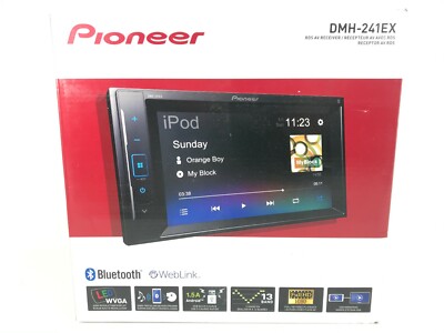 Pioneer DMH-241EX Bluetooth Multimedia Android iPhone USB Mirroring Aux 5Ch 6.2''