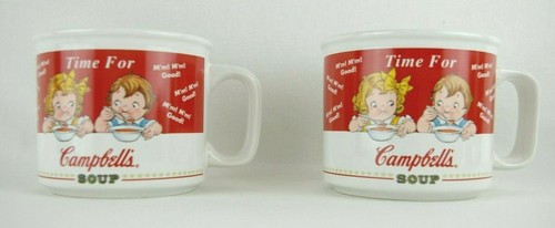 Vintage 1998 Set of 2 Campbell's Soup Co. Kids Cups Mugs by Westwood M'M' Good! - Picture 12 of 12