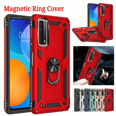 Stand Armor Shockproof Ring Handyhülle für Huawei P40 Pro P30 Lite P Smart 2019