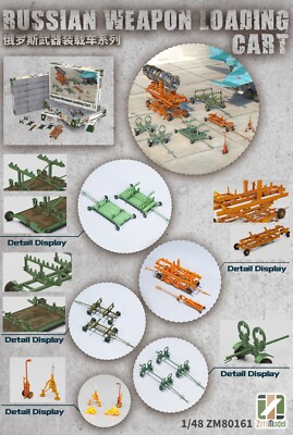 ZIMI Model ZM80161 1/48 Russian Weapon Loading Cart Assembly Model