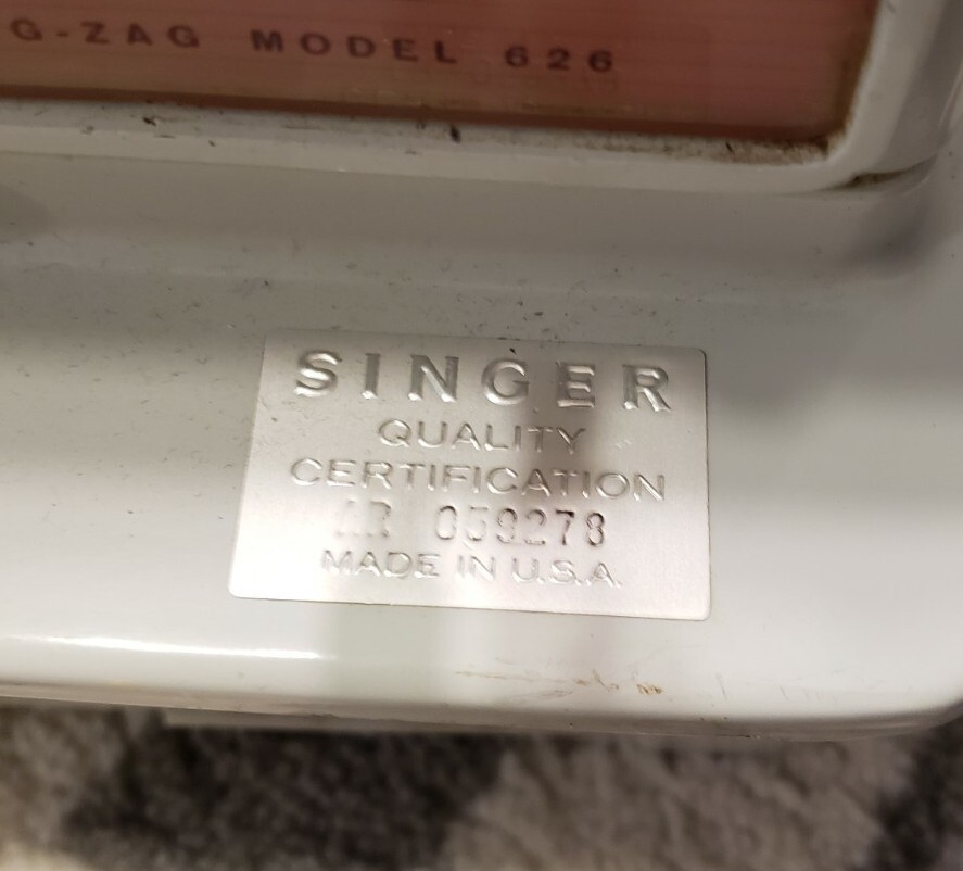 Vintage Singer Touch & Sew Special ZigZag Model 626 Sewing Machine eBay