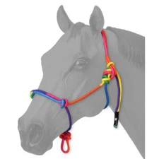 Miniature Horse Rainbow Rope Halter - Mini Sizes Small, Medium or Large