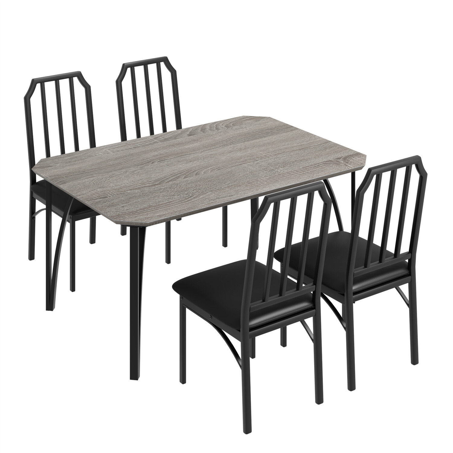 3 / 5 Piece Dining Table Set for 2 4 Home Dinette Table Kitchen Table 2 4 Chairs