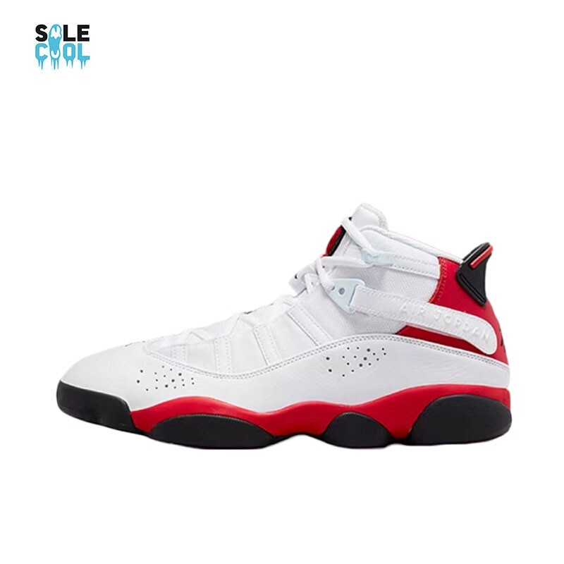 Nike Air Jordan 6 Rings Cherry Red White Black Men's Shoes 322992
