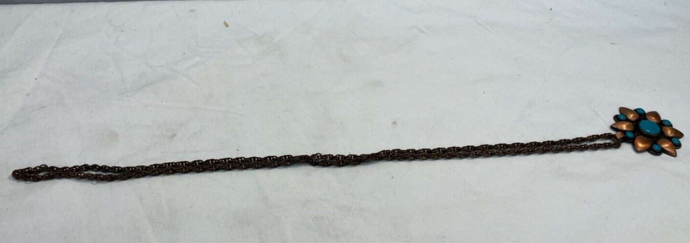 Vintage BELL TRADING POST Signed Solid Copper Tur… - image 7