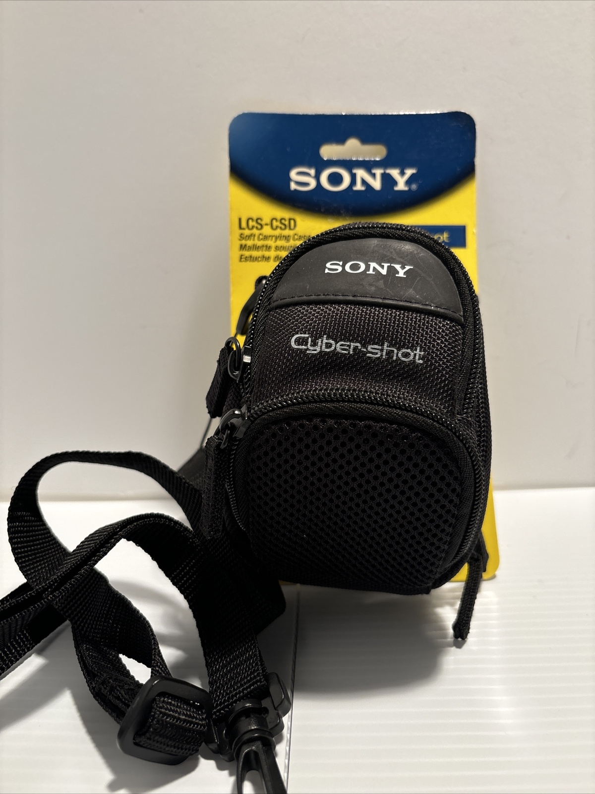 Sony LCS-CSD Cyber-Shot Soft Carrying Case With Shoulder Strap, Black (L)