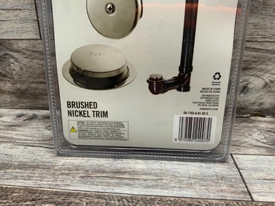 Everbilt Easy Touch 1 1/2” Black ABS Pipe Bath Waste and Overflow  