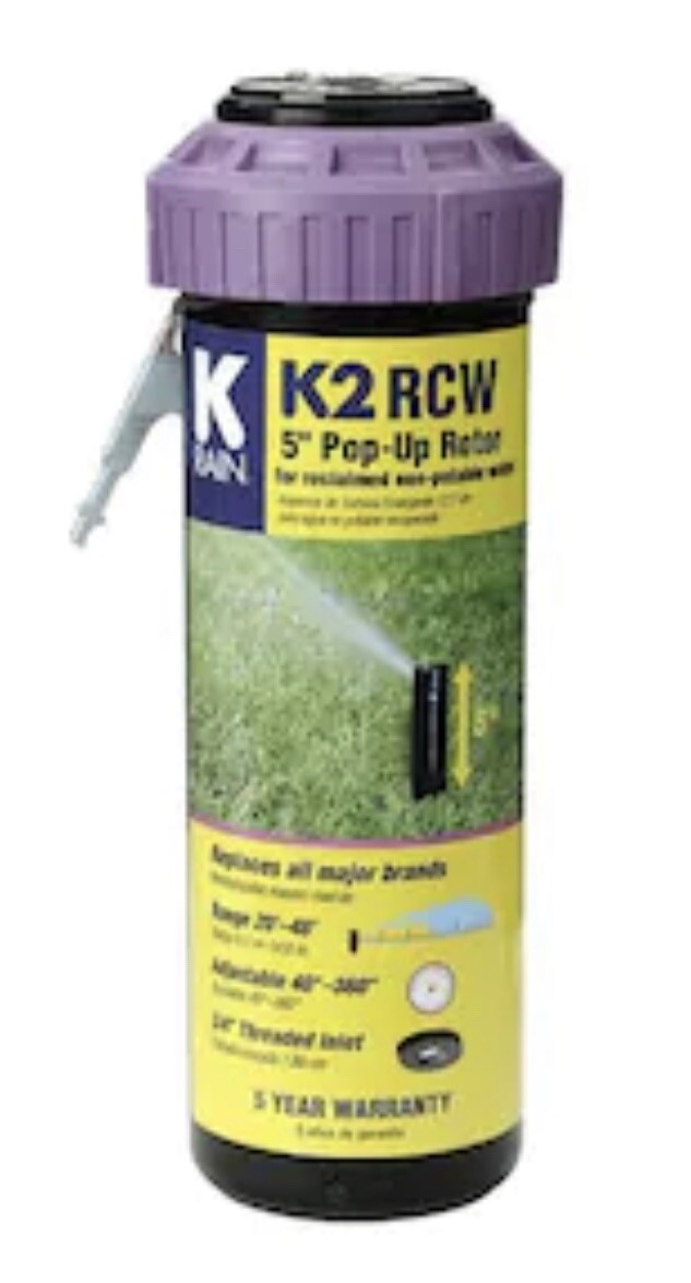 K Rain K5 Sprinkler Rotor 3/4 Zoll – 52-130 M Reichweite, 40-360° Einstellbar, 4er-Pack