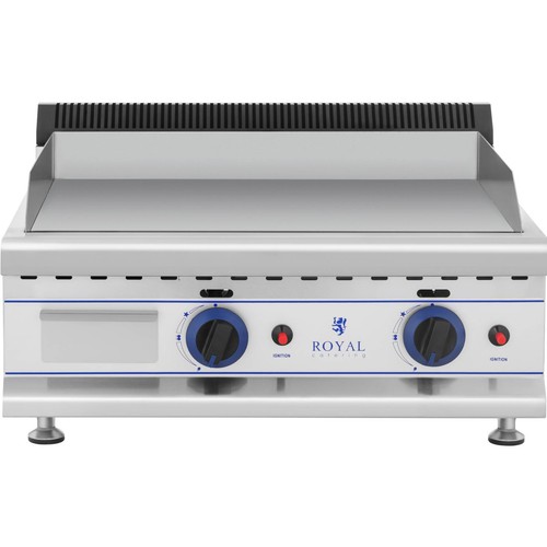 Fry Top A Gas Da Banco 65 cm Propano/Butano 30 mbar Acciaio Inox Ghisa 60x40cm - Foto 2 di 5