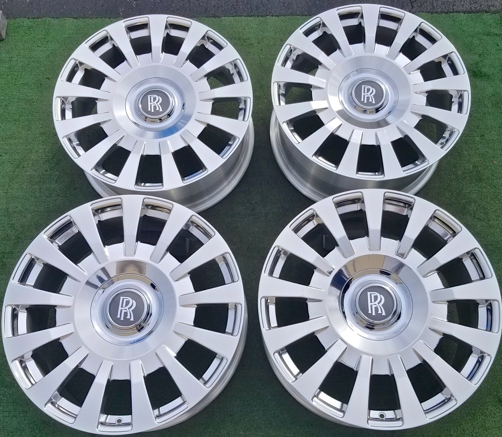 4 New Polished 22 inch Wheels for OEM Factory Rolls Royce PHANTOM VIII Cullinan