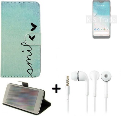 Handyhülle für Huawei Honor X10 Lite + headset Schutzcase Wallet Flipstyle