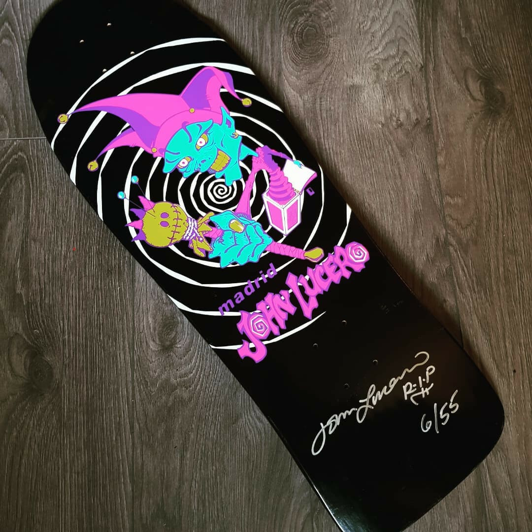 Black Label Skateboards John Lucero Madrid Jester Deck