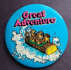 1970s Great Adventure Amusement Park Jackson New Jersey Pinback  3"