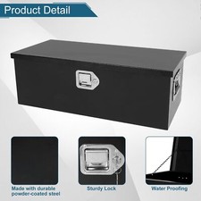 30x13x10 Underbody Truck Box Black Box Pick Up Truck Steel Tool Box Storage