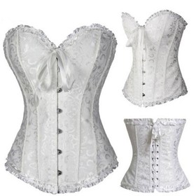 Sexy Womens Lace up Bustier Steampunk Waist Training Lingerie Corset Top Shaper