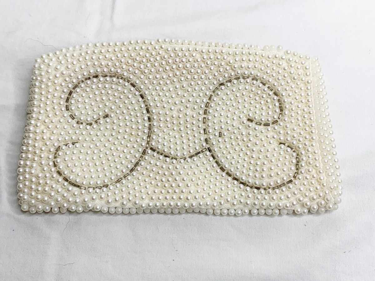 Vintage Beaded Pearl Bags By Susan Made In Japan Bag -1950s