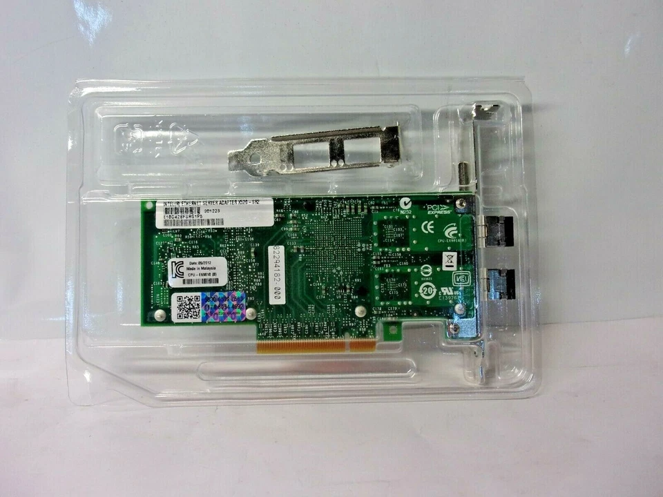 Intel Dual Port 10GB SFP+ Ethernet Server Adapter E70854 Intel X520-SR2 w/2 SFP - Image 3 of 4