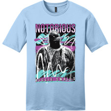 NEW ART SOCIETY x SWOD BIGGIE 90s TEE SHIRT ICE BLUE SMALL-4XLARGE MADE IN USA
