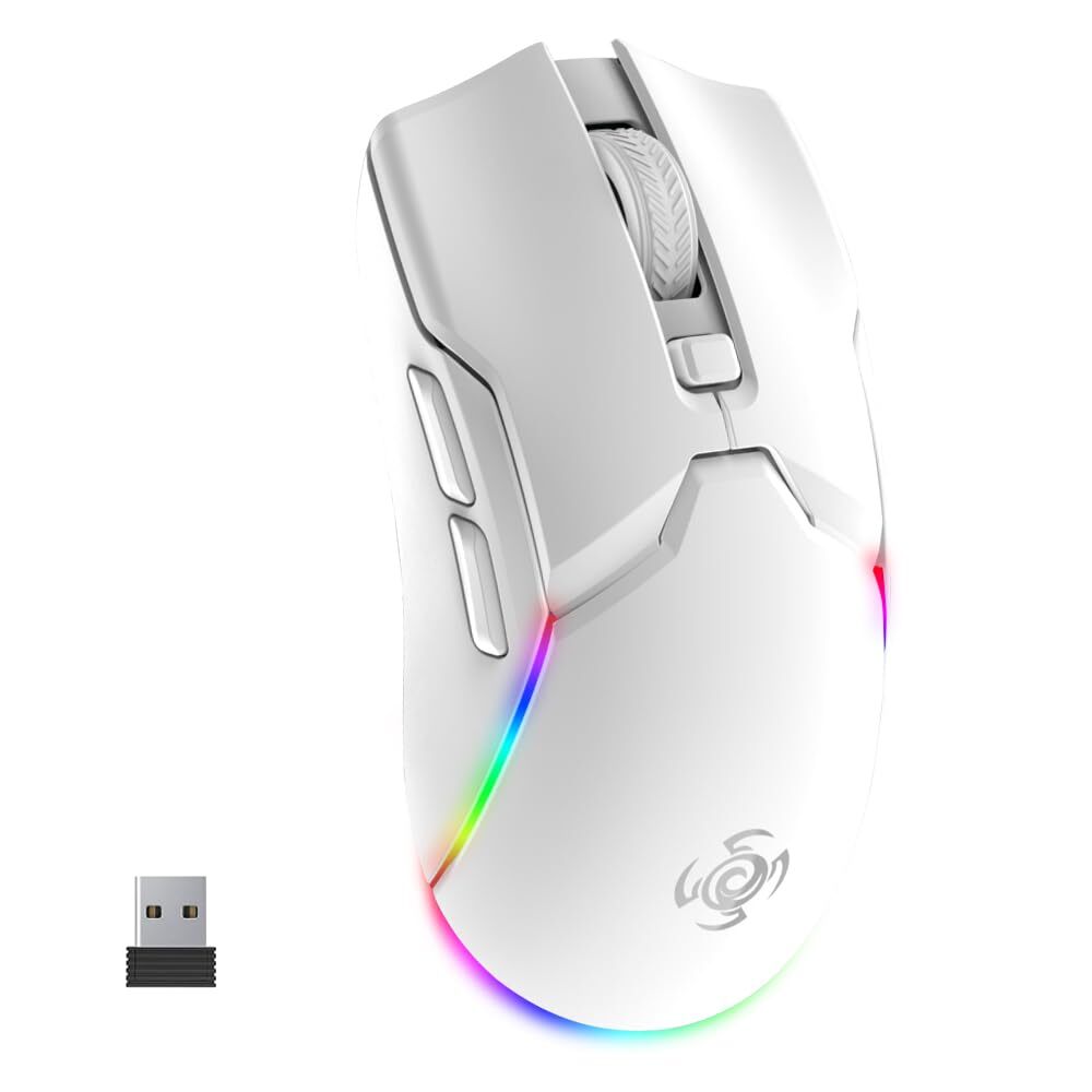 Gaming Mouse Wireless Optical 10K DPI Sensor Tri-Mode Bluetooth Mouse Gaming ...-image