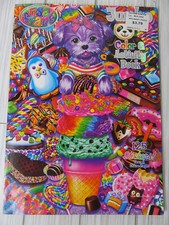 Lisa Frank Jumbo Coloring Activity Book With Stickers 2014 Purple Puppy Cover K