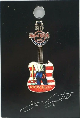 Hard Rock Cafe - Vintage HRC Singapore Bruce Springsteen "Born In The USA" Pin - Image 1 of 3