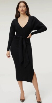 belted ribbed midi dress Kaia Belted Ribbed Midi Dress