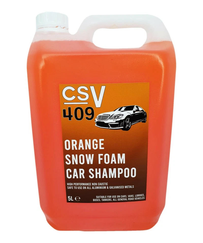 CHEMICAL SUPERSTORE Snow Foam Concentrate Orange Scented 5L - 25L (Non-Caustic) CSV
