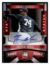 2010 Donruss Elite Extra Edition #182 Hector Noesi Signature Status Red #/50